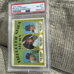 1972 Topps Baseball #79 Red Sox Rookies Garman Cooper Carlton Fisk PSA 8.5