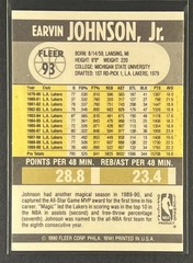 Earvin Magic Johnson #93 1990-91 Fleer Los Angeles Lakers