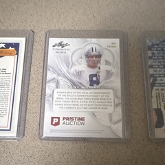 TROY AIKMAN, MICHAEL IRVIN Dallas Cowboys Promo/Rookie card lot (4)