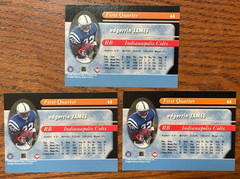 3-2001 COLLECTORS EDGE FOOTBALL EDGERRIN JAMES ROOKIE CARD RC -MAR8426