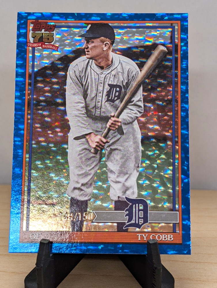 2025 Topps 75 Years of Baseball Ty Cobb #91B2-10 Serial #144/150 Tigers