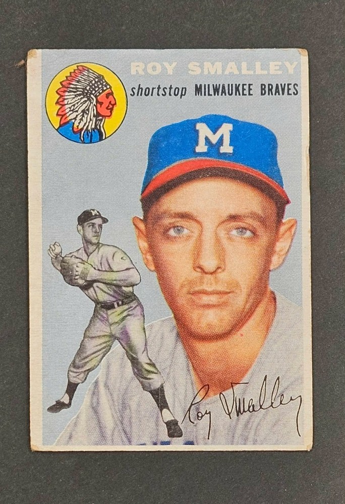 1954 Topps #231 Roy Smalley Milwaukee Braves Vintage Baseball Card