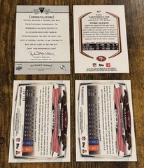 (4) Colin Kaepernick LOT (W – Jersey, inserts, topps prime rookie /930)