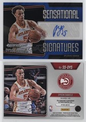 2024 Panini Prizm Black Sensational Signatures Blue 5/49 Dyson Daniels Auto db5