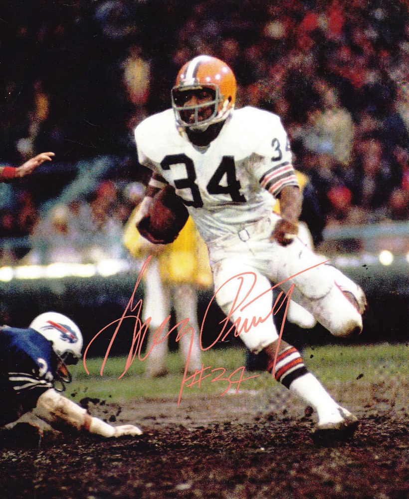 GREG PRUITT AUTOGRAPH SIGNED CLEVELAND BROWNS 8X10 PHOTO COA