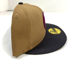 New York Mets MLB NE 2024 City Connect Fitted Hat~ Khaki/Charcoal
