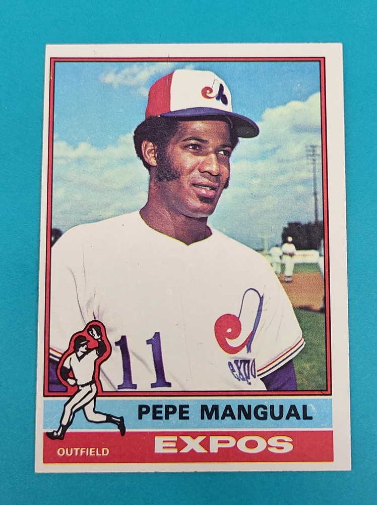 1976 Topps #164 Pepe Mangual Montreal Expos BASEBALL Card A