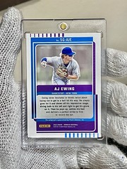 AJ Ewing 2025 Panini Donruss Auto Holo Silver Signature Series NY Mets New York