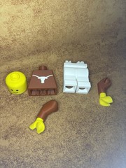 Texas Longhorns 8” LEGO Mini Figure Custom 3D Printed Any Team Any Logo Man Cave