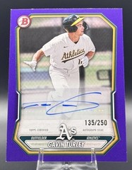 2026 Bowman – Paper Prospect Retail Autographs Gavin Turley #BPA-GT Purple /250