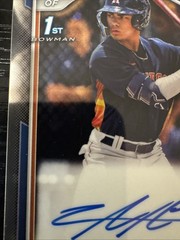 ANTHONY HUEZO 2024 1st Bowman Chrome Auto Rookie Card RC #CPA-AHU Houston Astros