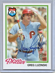 Greg Luzinski 2012 Topps Archives Fan Favorites Autograph