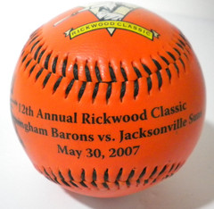 Vintage 2007 Birmingham Barons Rickwood Classic Autographed Souvenir Baseball