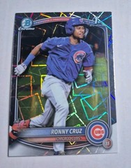 2025 Bowman Chrome Prospects Ronny Cruz #BCP-213 Laser Refractor Chicago Cubs