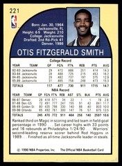 1990-91 Hoops Otis Smith Orlando Magic #221