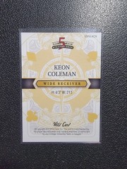 🔥Keon Coleman 2024 Wild Card 1/4 PURPLE LAVA KING OF HEARTS ROOKIE🔥