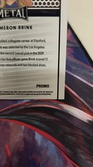 2024 Leaf Collective Cameron Brink Promo LB-2 Light Blue Shimmer LA Sparks