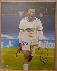 Vinicius Jr. Signed 11×14 Photo Real Madrid UCL Beckett BAS Witnessed