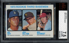 1973 Topps #615 Mike Schmidt Rookie BVG 7.5 Vintage HOF RC Baseball Card (5084)
