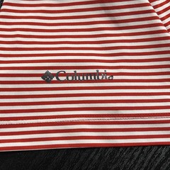Columbia Cleveland Guardians Omni-wick Invite Stripe Golf Polo Size L – Red