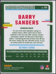 2023 Donruss Optic #60 Barry Sanders