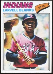 Larvell Blanks #441 signed autograph auto 1977 Topps Baseball Trading Card