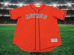 Houston Astros Carlos Correa #1 Cool Base Jersey Men&rsquo;s Orange Majestic Used XL