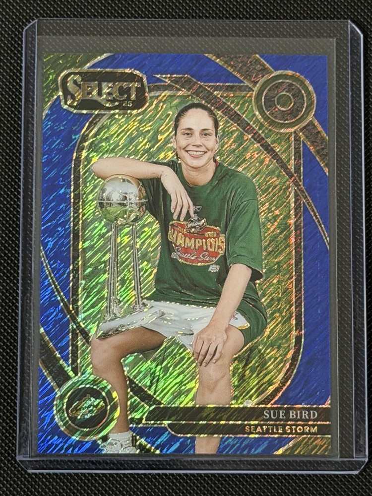 2025 Panini Select WNBA #249 Sue Bird Blue Shimmer Prizms FOTL 3/7