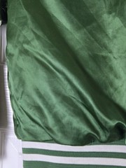 Vintage 80s Chalk Line New York Jets Satin Jacket Youth Size Small (6/7) Green