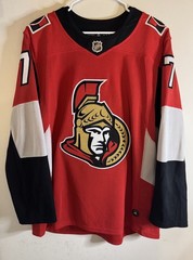 adidas Ottawa Senators NHL Hockey Jersey Climalite Tkachuk #7 Red Size 50