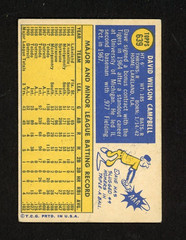 1970 Topps DAVE CAMPBELL San Diego Padres HIGH NUMBER #639 VG/EX Condition