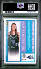 2025 WNBA Panini Donruss Kaitlyn Chen Rookie Pink Laser Prizm /25 PSA 10 ! RARE