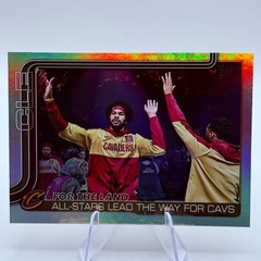 Donovan Mitchell Jarrett Allen 2025-26 Topps #278 Rainbow Foil Cavaliers Card