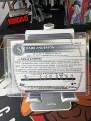 2025 Bowman Draft Kade Anderson Chrome Etched In Glass Variation 1st SSP #BDC-3