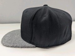 NYC Football Club Mitchell & Ness Fitted Cap Hat Furry Brim Black/Gray Sz 7 3/8