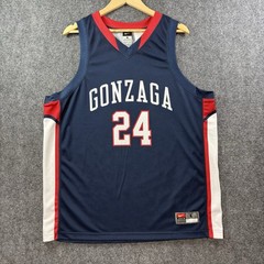 NIKE Gonzaga Bulldogs SAMPLE Basketball Jersey Mens L Blue Red White NCAA WCC