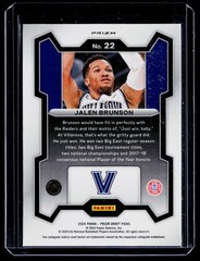 2024 Panini Prizm Draft Picks #22 Jalen Brunson Prizms Orange Ice