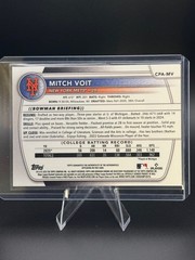 2025 Bowman Draft #CPA-MV Mitch Voit Chrome Prospect Autographs