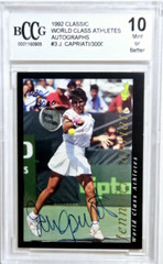 1992 Classic #3 Jennifer Capriati Rookie Card Autograph /3000 RC Auto BCCG 10