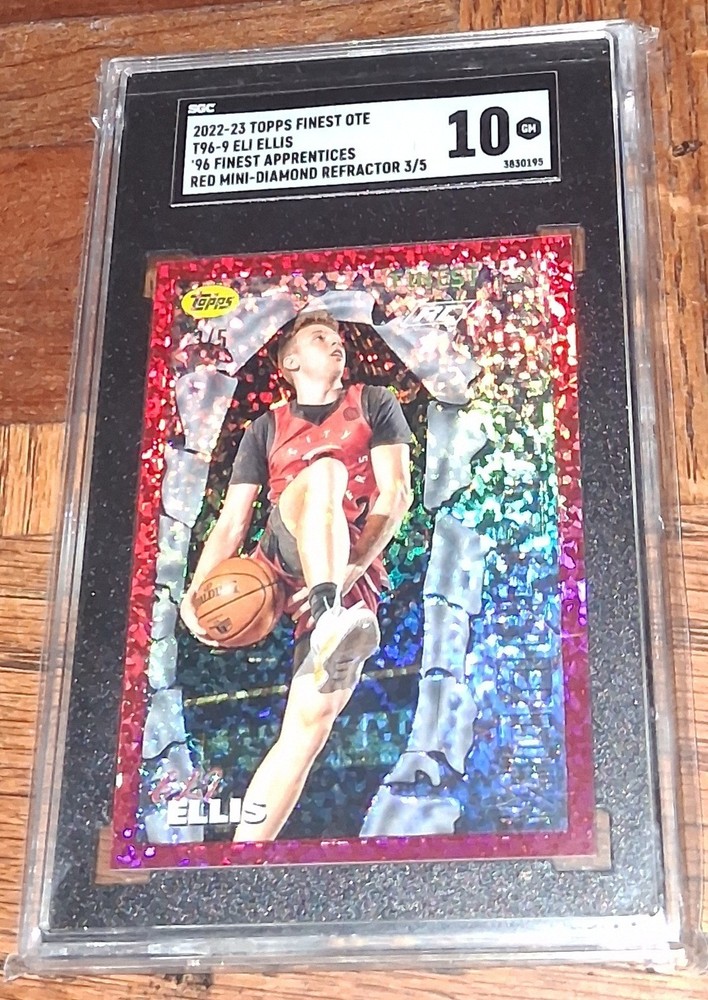 2022-23 Finest OTE Eli Ellis Apprentices RED MINI DIAMOND REFRACTOR #d /5 SGC 10