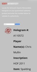 Chris Mullin Autographed Basketball – HOF Inscription, Schwartz Sports COA