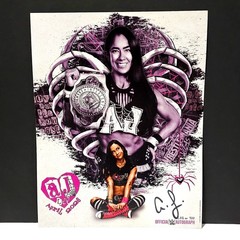 WWE AJ Lee 11×14 SIGNED Autographed Poster Photo WrestleMania 42 Vegas Exclusive
