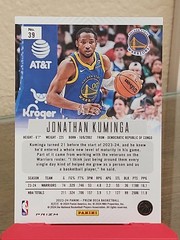 2023-24 Panini Silver Prizm Deca Jonathan Kuminga #39 MOJO 1/25 1st Print!$!$!$!