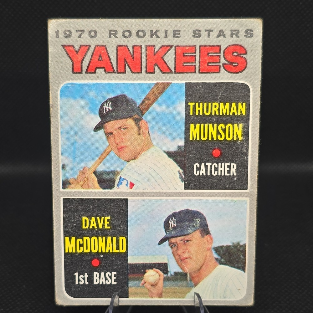 1970 Topps- #189 Thurman Munson -David McDonald 1970 Yankees Rookie Stars Vg-Exc
