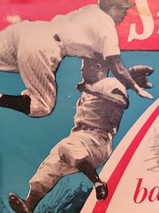 1950s Spalding Baseball Glove Photo Box Jackie Robinson Phil Rizzuto Dodgers Ny