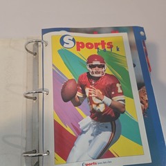 1994 Sports Heroes Feats & Facts NFL FOOTBALL Collection 173 Pages with BINDER
