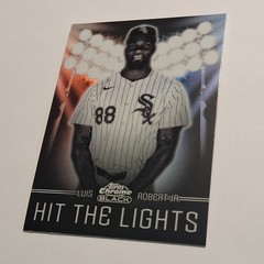 Topps 2025 Chrome Black Hit the Lights Insert Luis Robert White Sox Case Hit!
