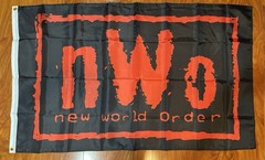 NWO New World Order Wrestling 3×5&prime; Flag Banner Wrestle Fan Gift Black Red