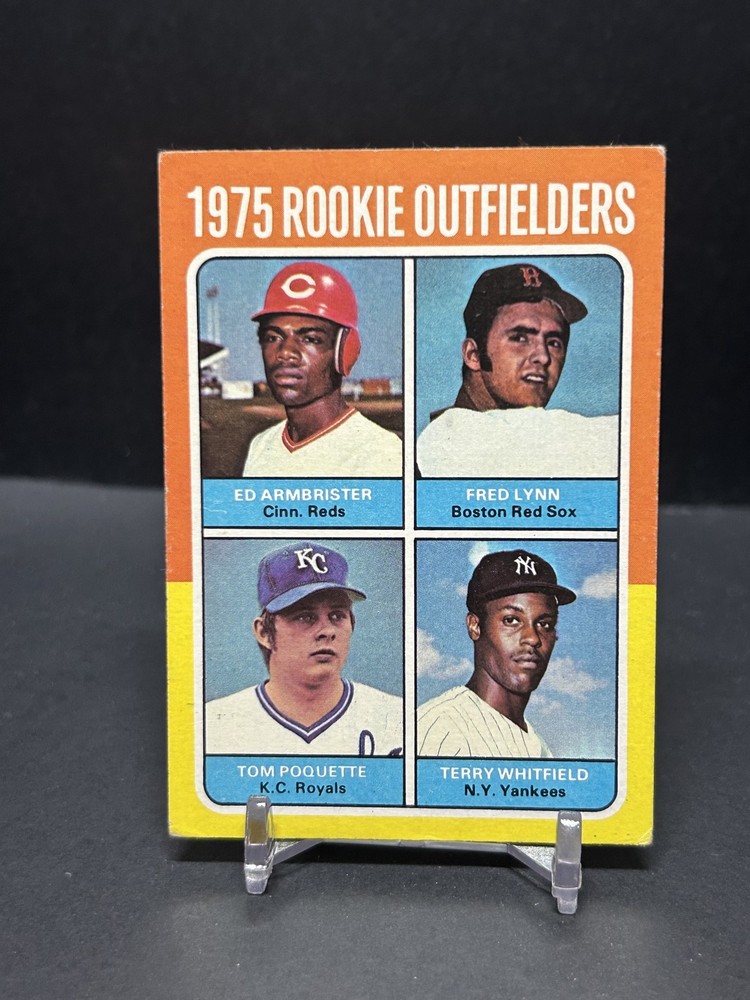 1975 Topps -1975 Rookie Outfielders Fred Lynn, Terry Whitfield, Tom Poquette 622
