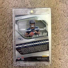 2025 Panini Prizm – Rookies Jalen Milroe #317 Blue Ice Prizm /99 (RC)